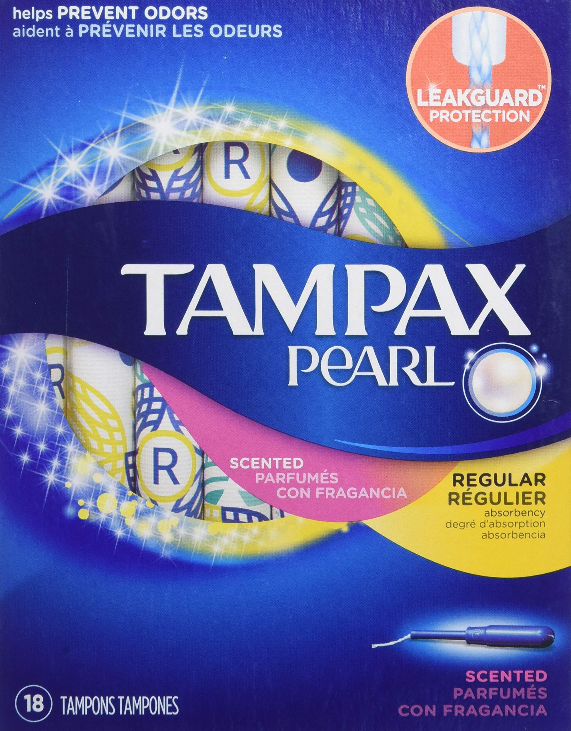 Tampax Tampax Pearl Tampons, Fresh Scent - Regular - 18 ct