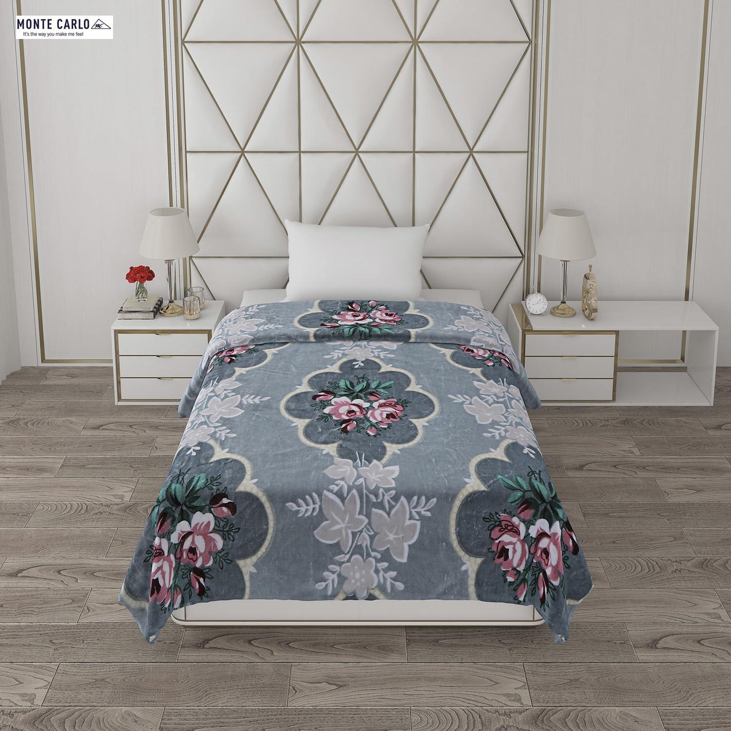 Monte Carlo Monte Carlo Printed Mild Winter 1 Ply Single Bed Blanket (24BL-RELATION-12)