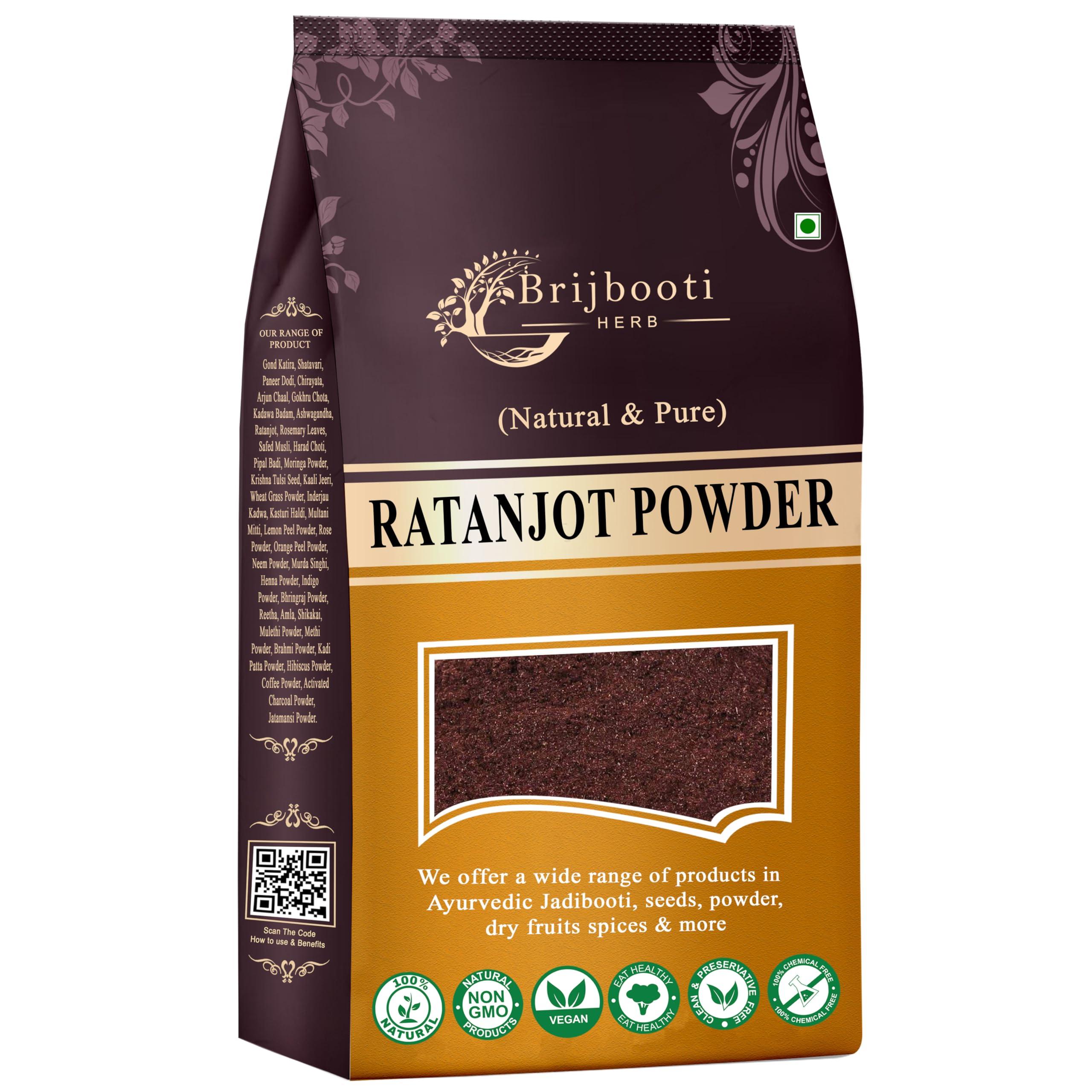 BrijBooti Birju Mahavir Ratanjot Powder- Alkanna Tinctoria -Alkanet Root Powder 200 Gr