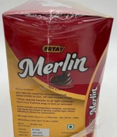 Generic Ertay Merlin Chocolate, Quantity Per Pack: 60 Pieces,900 Grams
