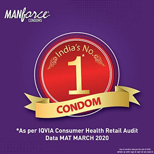 Manforce Manforce 3 in 1 Wild Condoms (Ribbed, Contour, Dotted), Black Grapes Flavoured- 10 Pieces (Pack of 5)