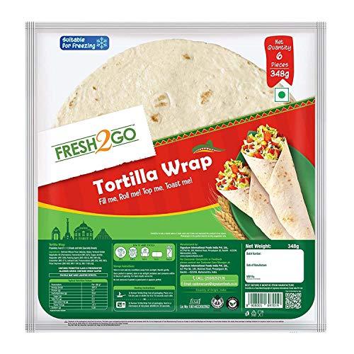 Fresh2Go Fresh2Go, Tortilla Wrap 6 Pieces348 G 2 Pack, Plain, 696 gram