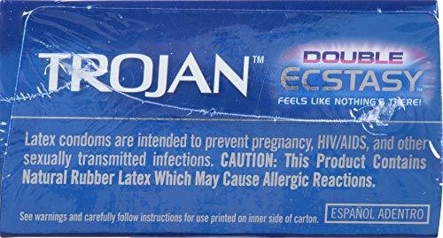 Trojan Trojan Double Ecstasy Lubricated Condoms - 10 Count