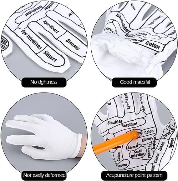 SUNBEET SUNBEET Acupressure Hand Socks With Stick Massage Gloves Hand Pointed Reflexology Gloves Hand Spa Massage for Palm Finger Massager Football Glove Accessories Tools Plastic Massage Socks