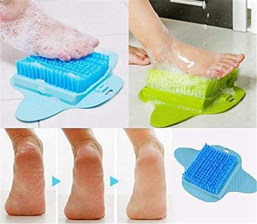 ORICAL SALES ORICAL SALES Foot Scrubber Brush/Exfoliating Feet Cleaner Massager with Hanging Hooks (Multicolour)