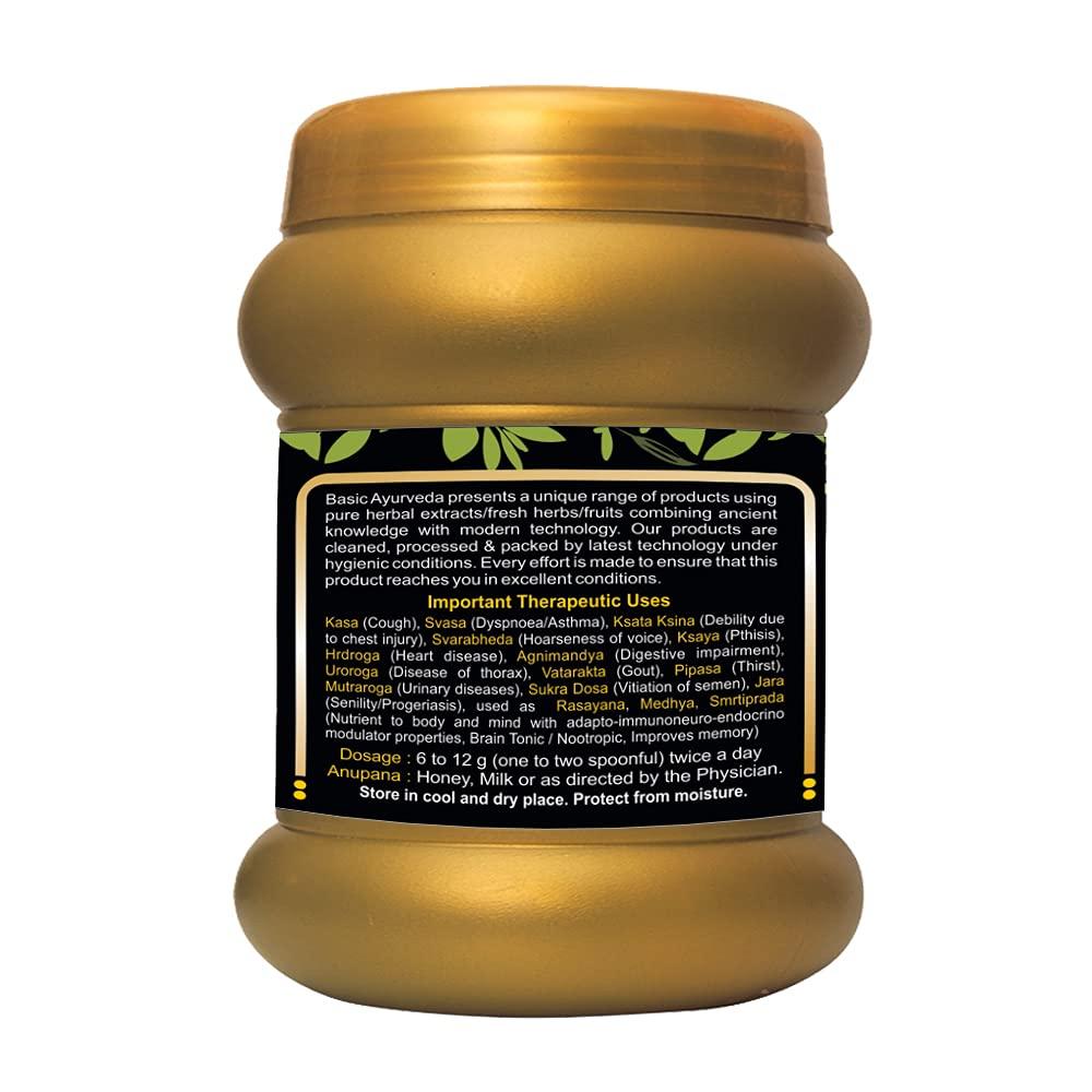 BASIC AYURVEDA BASIC AYURVEDA Chyawanprash Special 500g For Double Immunity | Natural Immunity Booster For Adults & Kids | Enriched with 47 Vital Ayurvedic Ingredients | Provides Vitamins & Micro-Nutrients