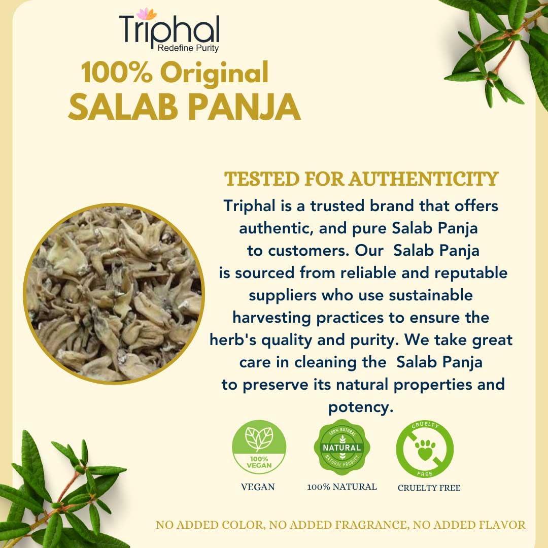 Triphal TRIPHAL Salab Panja/Salam Panja/Marsh Orchid | Original Herb | Fresh Pack (10g)
