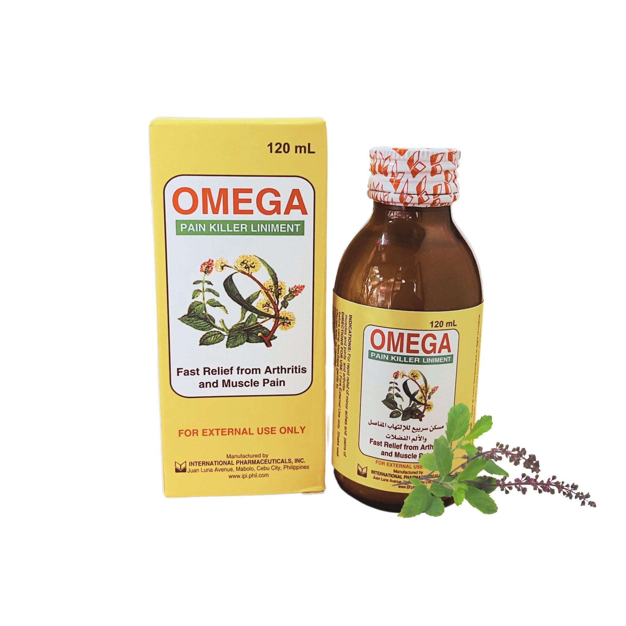glossal omega pain killer liniment oil 120 ml | made in philipines