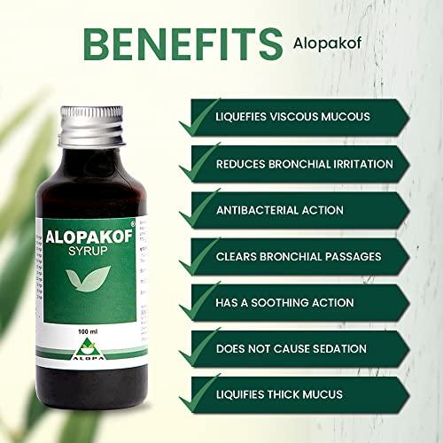 Alopa Alopa Herbal Alopakof 100Ml (Pack of 4) | Ayurvedic Cough Syrup For Allergic & Dry Cough