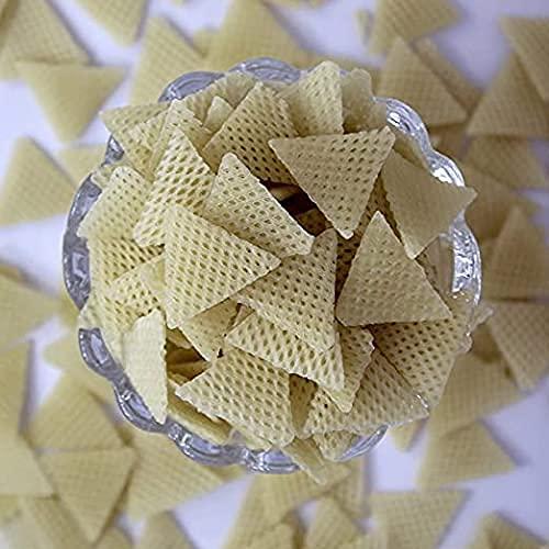 Awadh AWADH-3D Triangle Fryums Ready to Fry Papad | 200 gm | Microwave, Air Fry Instant Vegan Snacks | Crunchy & Tasty Dry Samosa Chips | Papad | Fry Snack | Imported Fryum | Home made Namkeen |