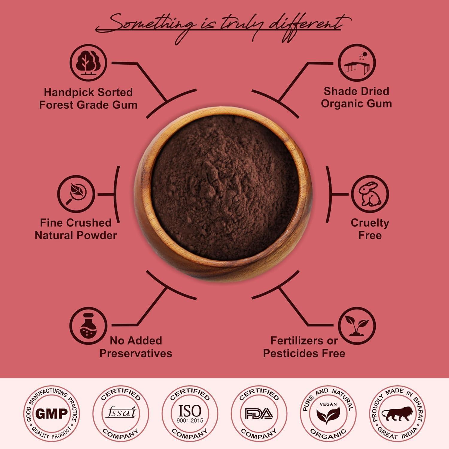 IYUSH IYUSH Herbal Ayurveda Kamarkas Powder | Kamarkas Gondh | Kamarkas Gum | Kamar Kas | Palash Gond Powder | Kamar Kass | Butea Monosperma | 900gm