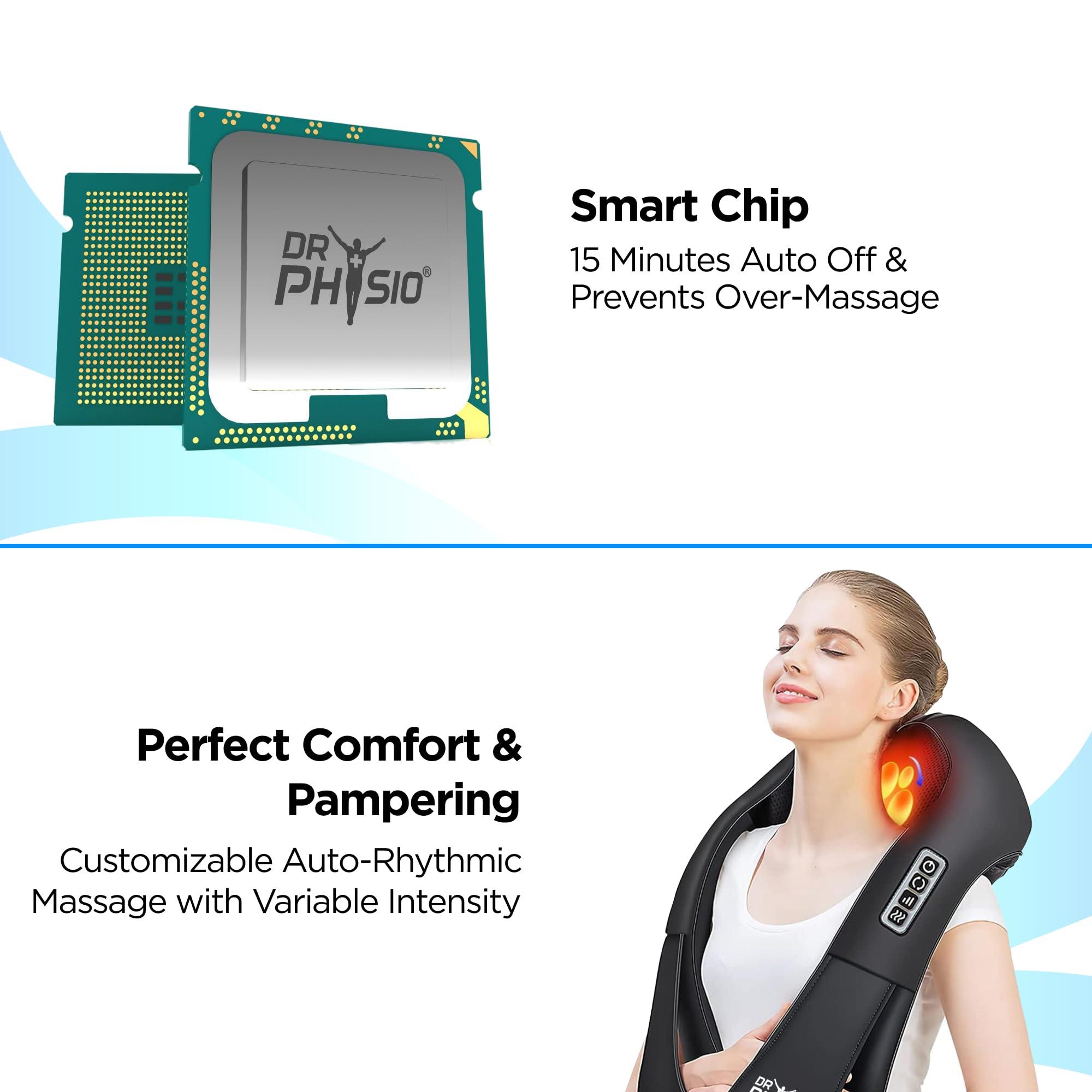 Dr Physio Dr Physio (USA) Electric Heat Shiatsu Machine Body Massagers (for Cervical Neck Shoulder & Back Pain Relief)