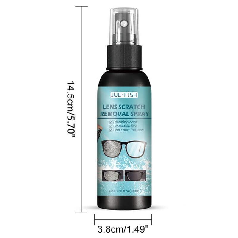 FLORISELL FLORISELL Eyeglasses Cleaner Spray, Eyeglass Glass Scratch Repair Solution, Multi-Purpose Lens Cleaning Spray Solution for Eyeglasses, Cameras, Lenses, and Screens 100ML (1PCS)