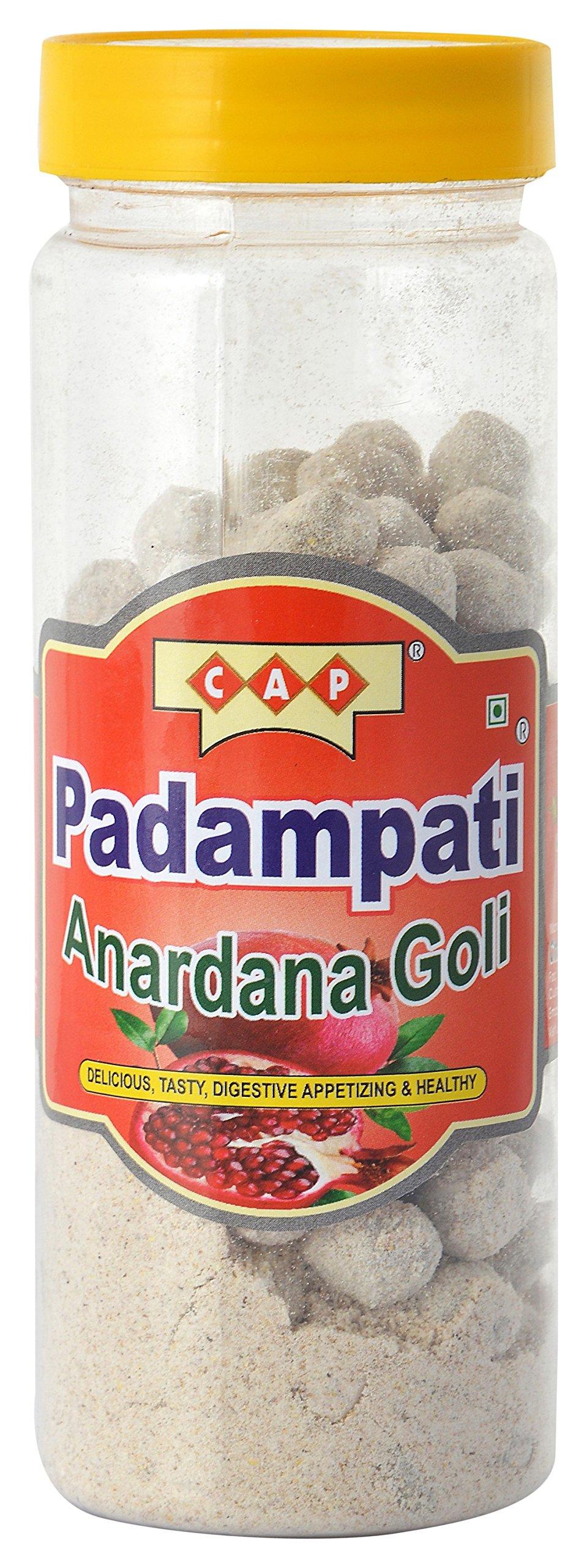 c a p CAP Anardana Goli & Hing Dana Useful Tasty Healthy Pachak Digestive Relief Gas Acidity Combo - 440 GMS Total (Pack of 2)