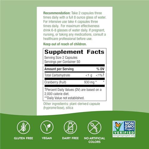 NATURE'S WAY Nature\'s Way Cranberry Fruit, 465 MG, FRUIT, 100 CAP