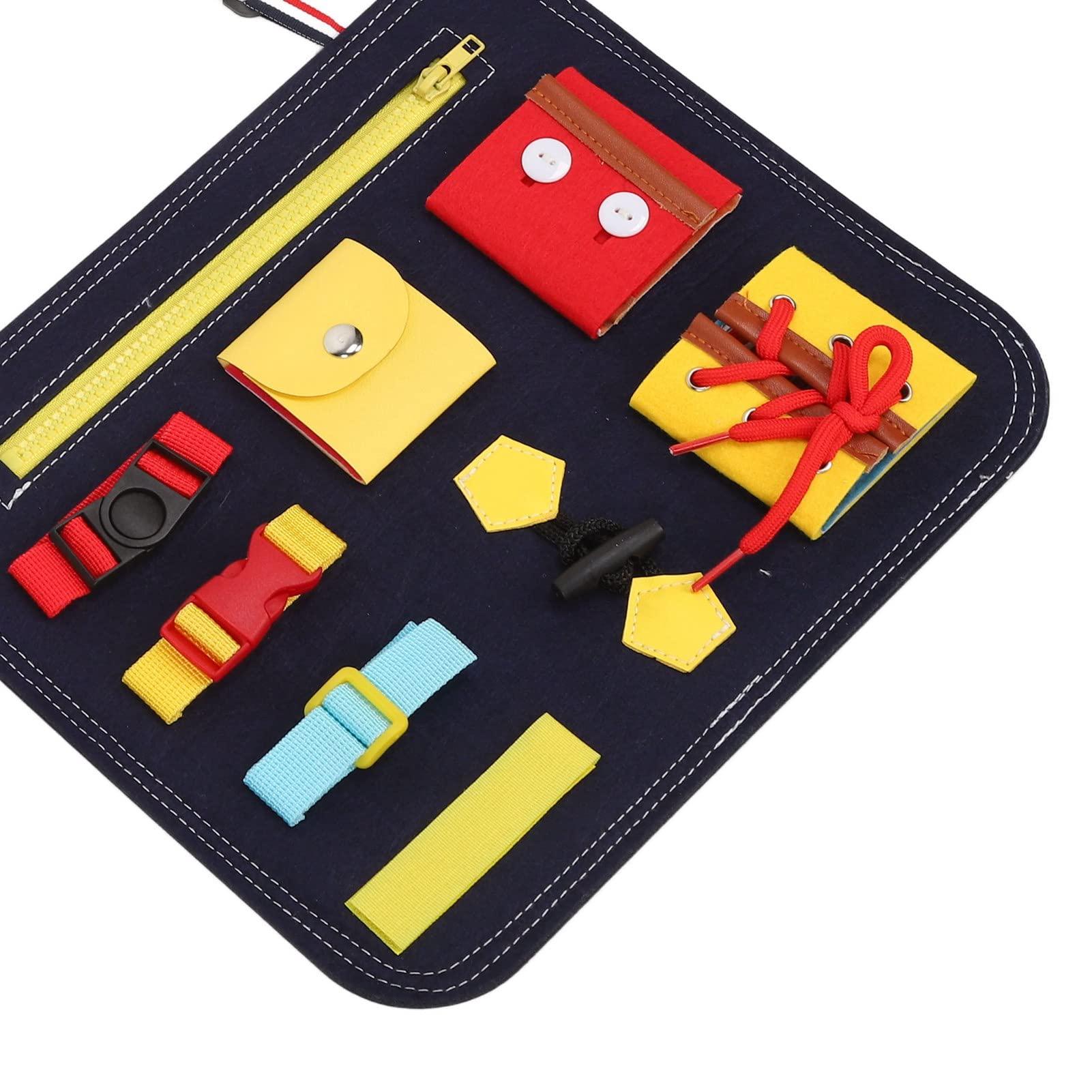 RTLR Activity Board Toy, Sensory Board Zip Button Design Interesting Anxiety Relief for Dementia for Seniors