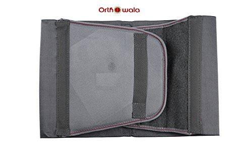 Orthowala Orthowala  Waist belt for back pain/lumbar support belt Grey Color -Gold Series -Size -Medium-30-36- Inches for Back Lumbar Support Pain Reliever Enhance Back Posture