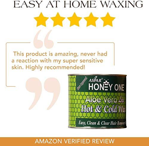 Aspar Aspar® Honey One Aloe Vera Flavoured Hot Wax For Hair Removal for women (600gm)