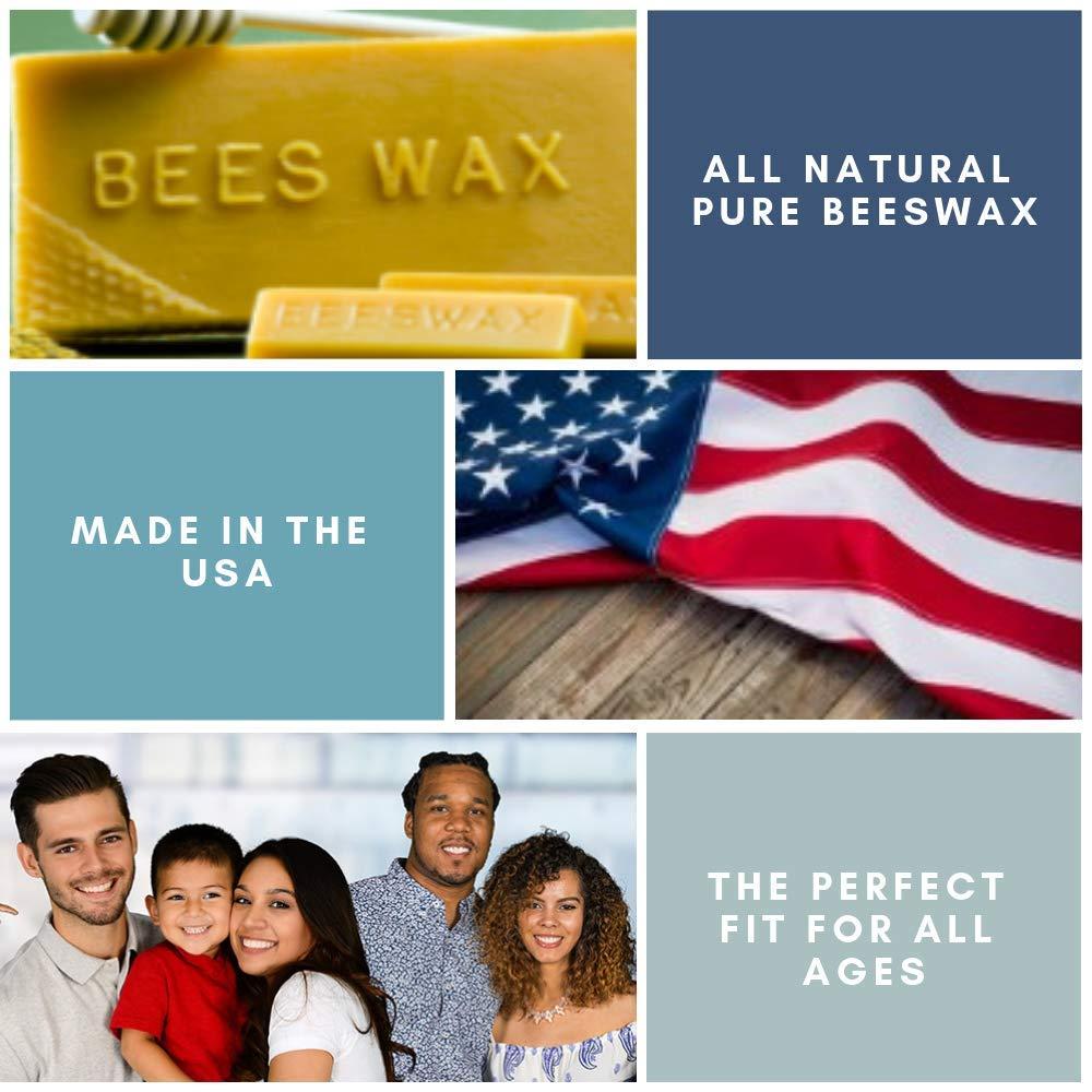 World\'s Finest Mighty Plugs Mighty Plugs - (1 Pair) USA Made Worlds Best Ear Plugs For Sleeping - 100% Waterproof Swimming Earplugs - Best Ear Plugs Noise Reduction - Finest Ear Protection - and a MUST for Concert Ear Plugs