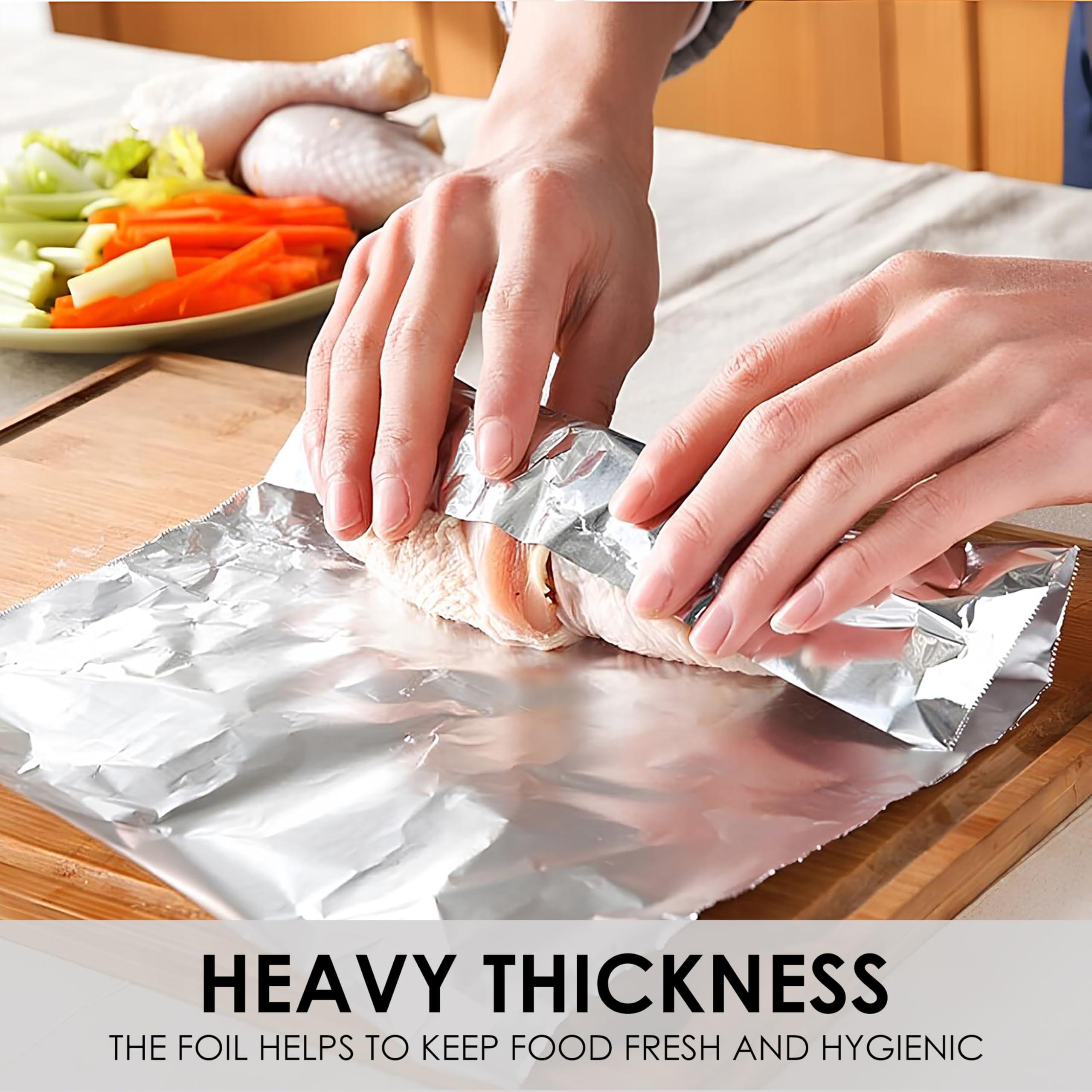 EUROFOIL Eurofoil Food Wrap Aluminium Foil 72 Meters | Food Grade Strong & Durable Foil | for Packing, Wrapping, Cooking, Baking & Grilling | Non-Stick Multipurpose Parchment Paper | Keeps Food Fresh