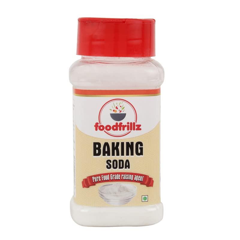 FOODFRILLZ foodfrillz Combo of 5 Baking Ingredients - Whipping Cream Powder 100 g, Cocoa Powder 60 g, Baking Powder 100 g & Baking Soda 140 g, Bakefrillz Vanilla Essence (20 ml)