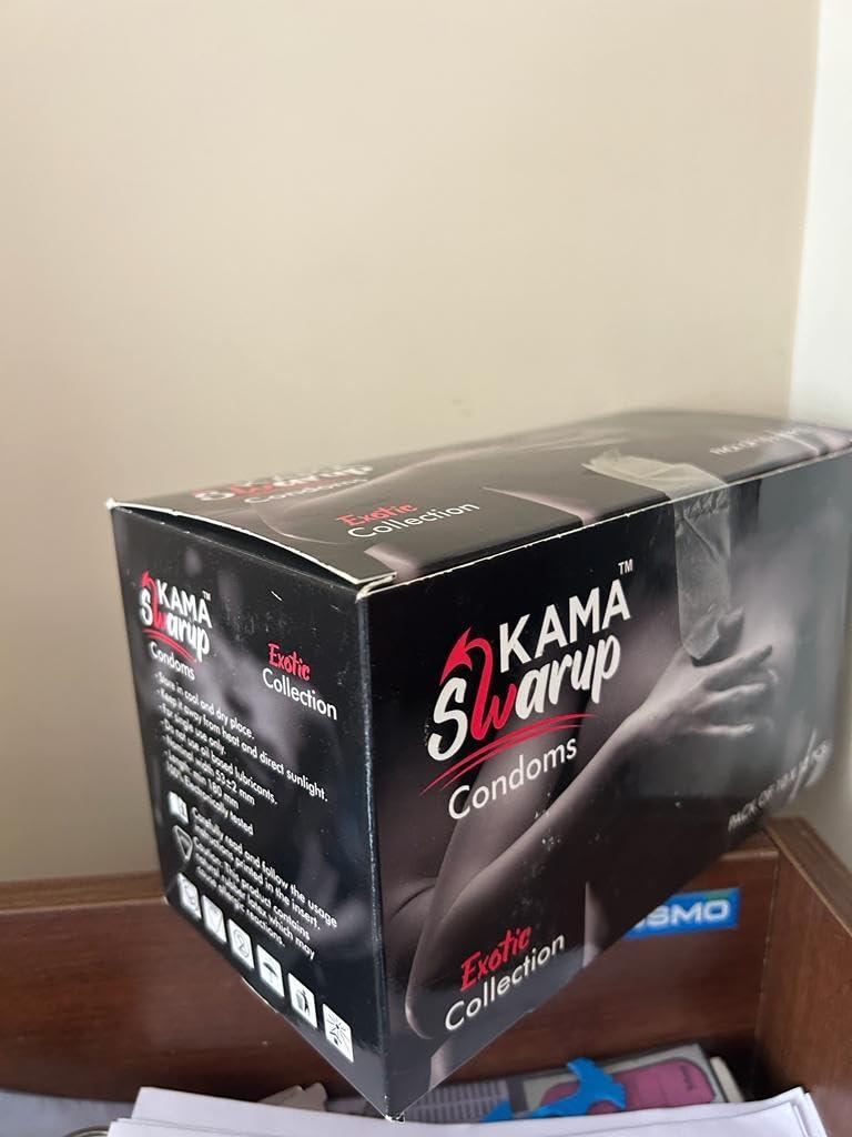 KAMA SWARUP KAMA SWARUP MEN DOTTED CONDOM JUMBO PACK OF 12 PACKS OF 10 PIECES (Mint)