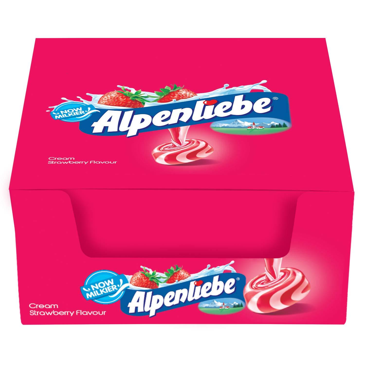 Alpenliebe Alpenliebe Gold, Cream Strawberry Candy Stick Pack, 720 g- Pack of 20