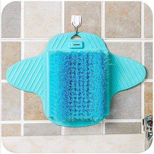 venja venja Health & Beauty Foot Brush Scrubber Bath Tub Floor Brush for Cleaning Feet Soles and Callus - Suction to Floor - Use With Soap and Water