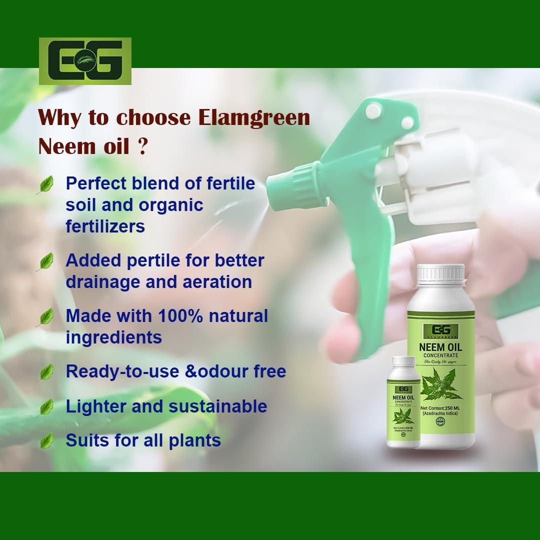 EG ELAMGREEN Elamgreen Organic Cold Pressed Neem Oil, 100 ml - Pack of 2