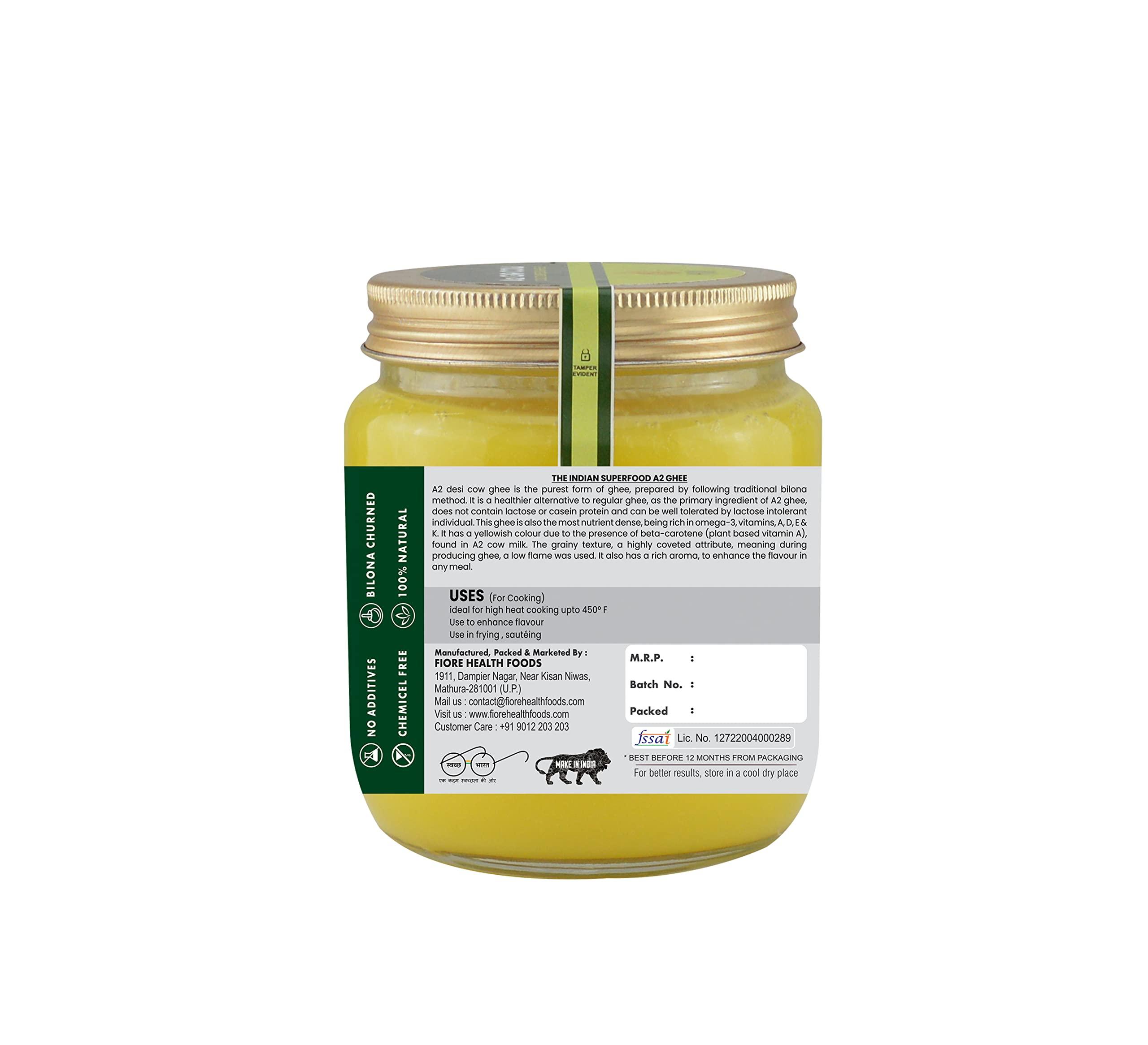 Fiore Fiore A2 Ghee of Pure Bred GIR Cow (500ml)