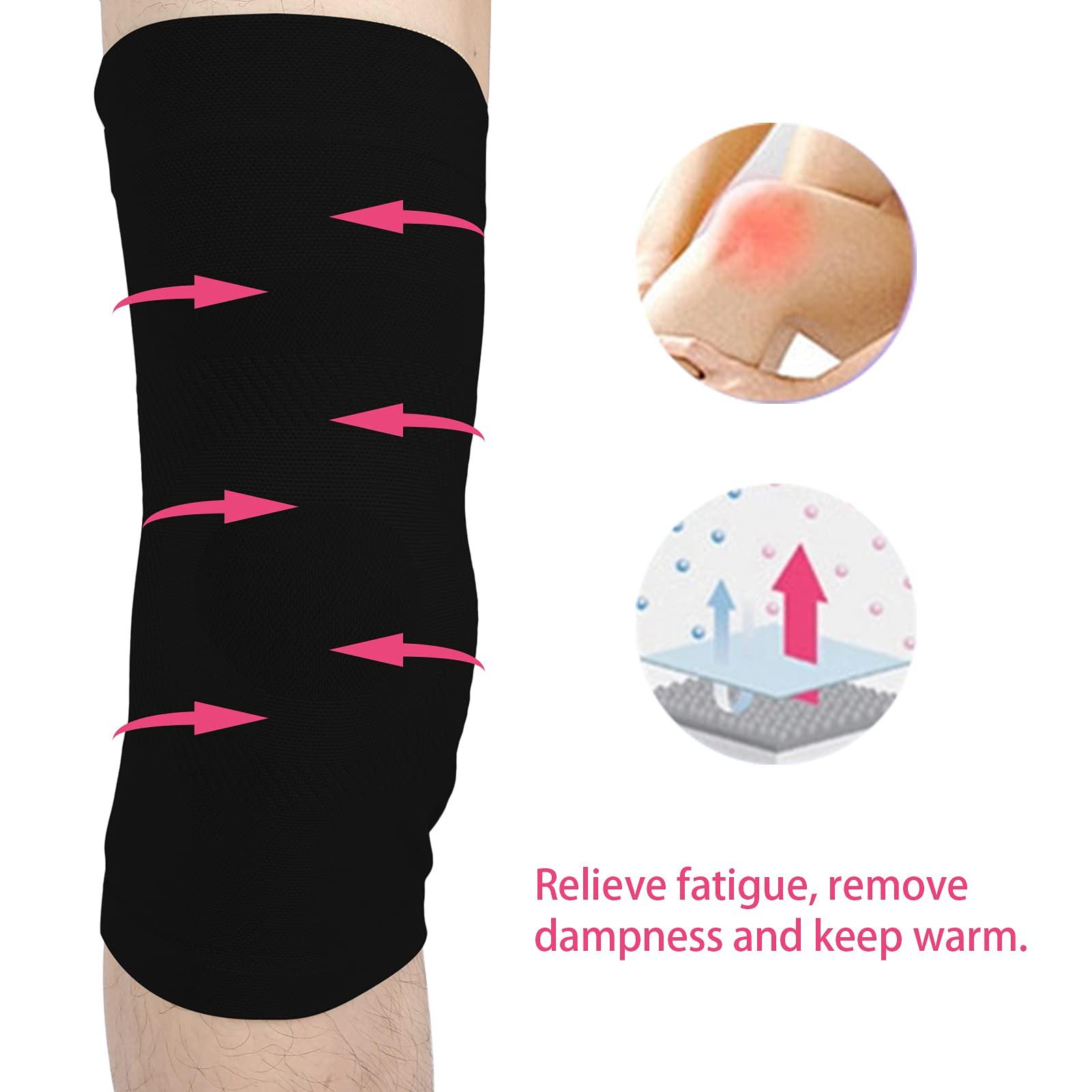 Shanrya Knee Brace Sleeve, Fits Your Knee Well Knee Sleeve High Quality Blended Material for Outdoors for Home for Life for Exercise(M)