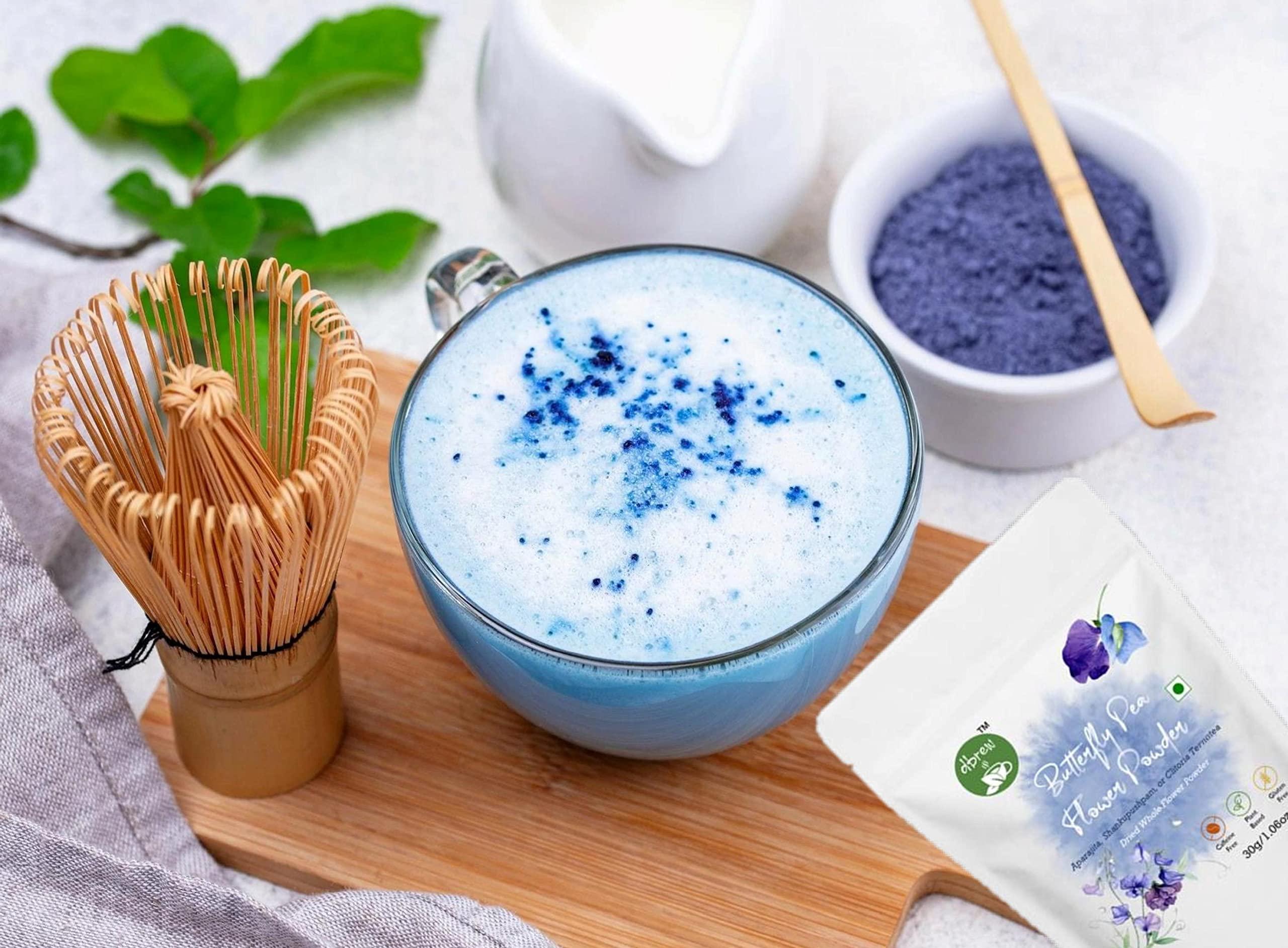 dbrew dbrew Blue Matcha 50g | Butterfly Pea Powder | 50G | 100 Cups | Superfood | Blue Latte | Caffeine Free, 50 Gm