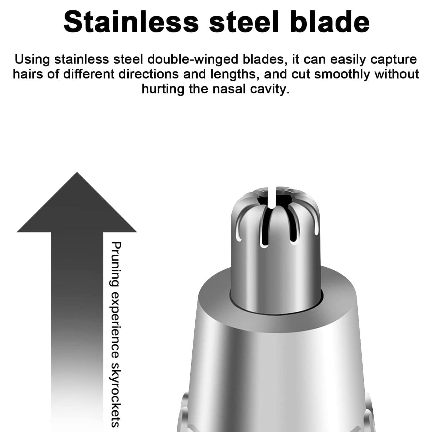 Monarch bizcom impex Monarch Bizcom Impex Dual-Blade Nose & Ear Hair Trimmer | Painless Nose and Ear Hair Remover Trimmer Eyebrow Flawless | Men & Women- Hair Trimmer Gentle & Effective Trimmer