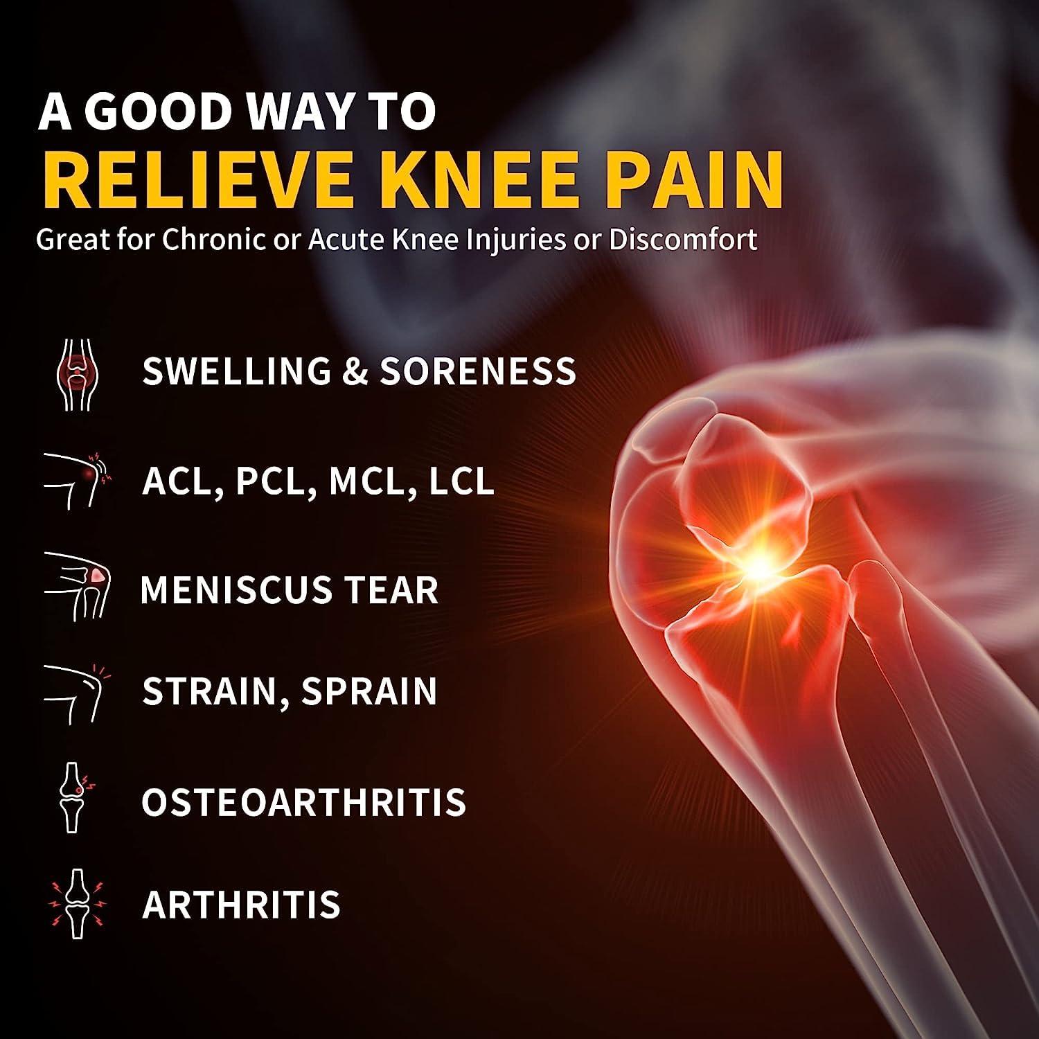 CAMBIVO CAMBIVO 2 Pack Knee Brace, Knee Compression Sleeve for Men and Women, Knee Support for Running, Workout, Gym, Hiking, Sports (Slate Blue,Medium)