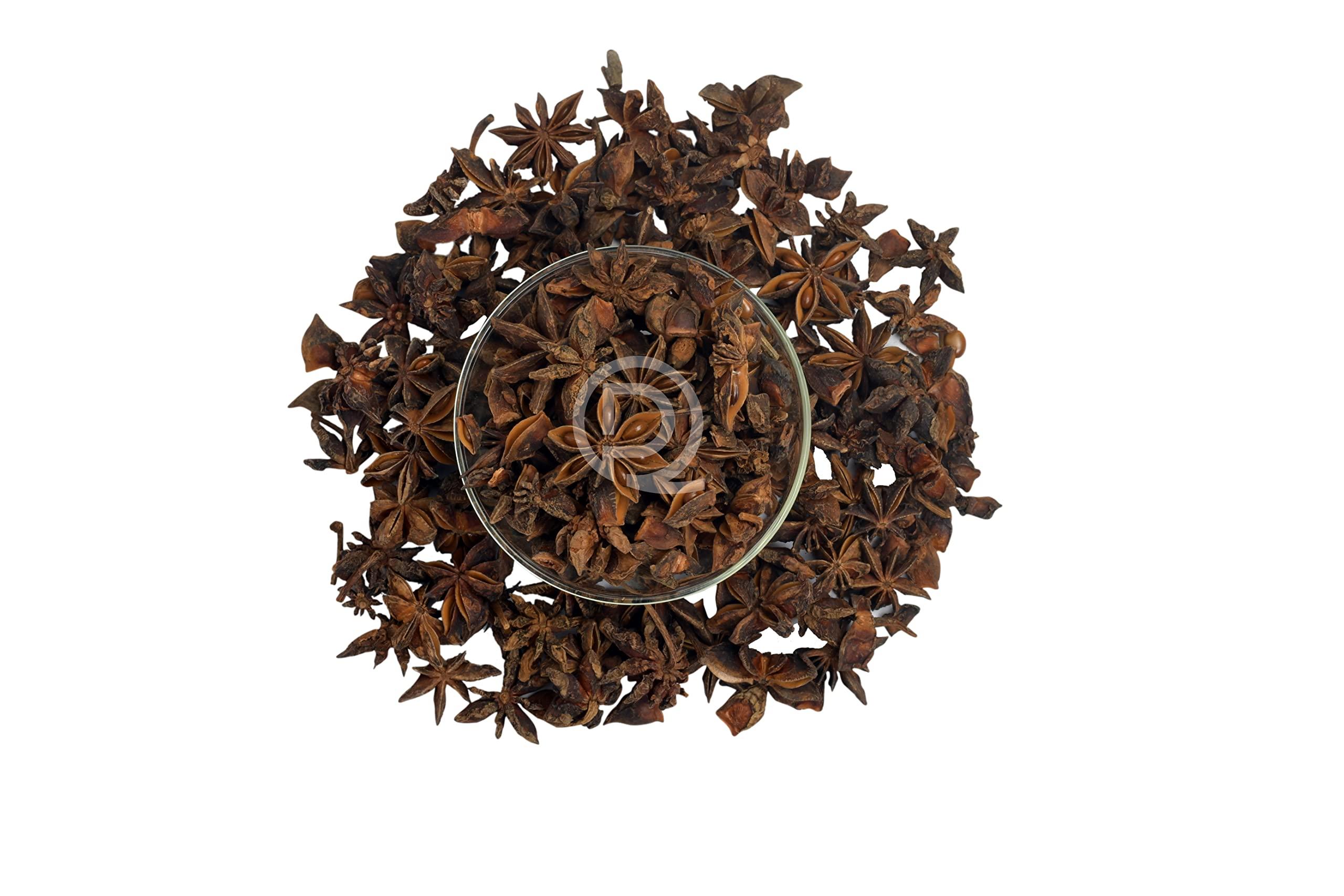 Pepper Queen PEPPER QUEEN Star Anise | Chakri Phool | Chakr Phool | Badiyan ka Phool | Takkealam | Taraka anise | Whole Chakri Phool | Whole Indian Spice Seeds (750 gm)