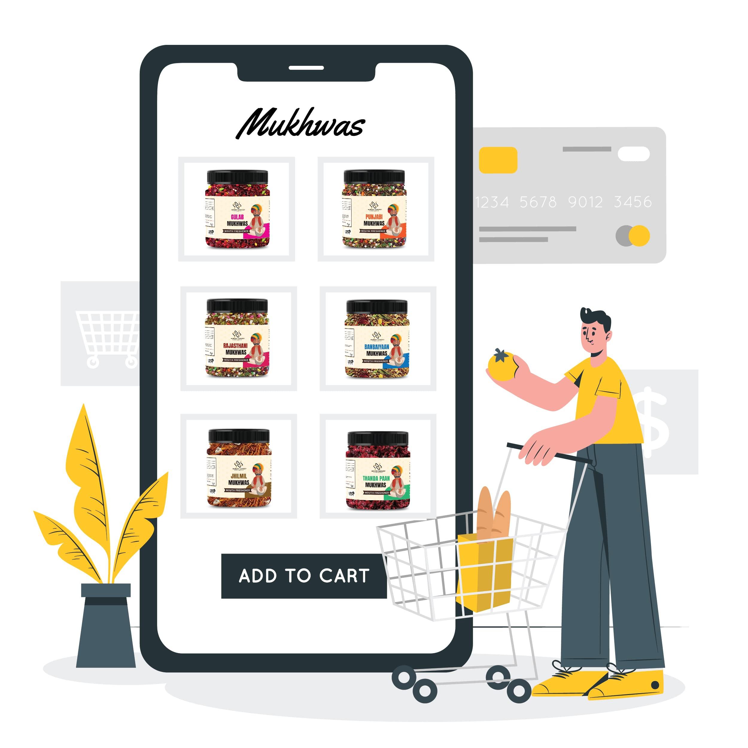 Hungry Harvest Hungry Harvest Paan Churi Mukhwas, [Mouth Freshener, Digestive, After-Meal Snack] [Jar Pack] (300 Grams (Pack of 1 of 300 Grams))