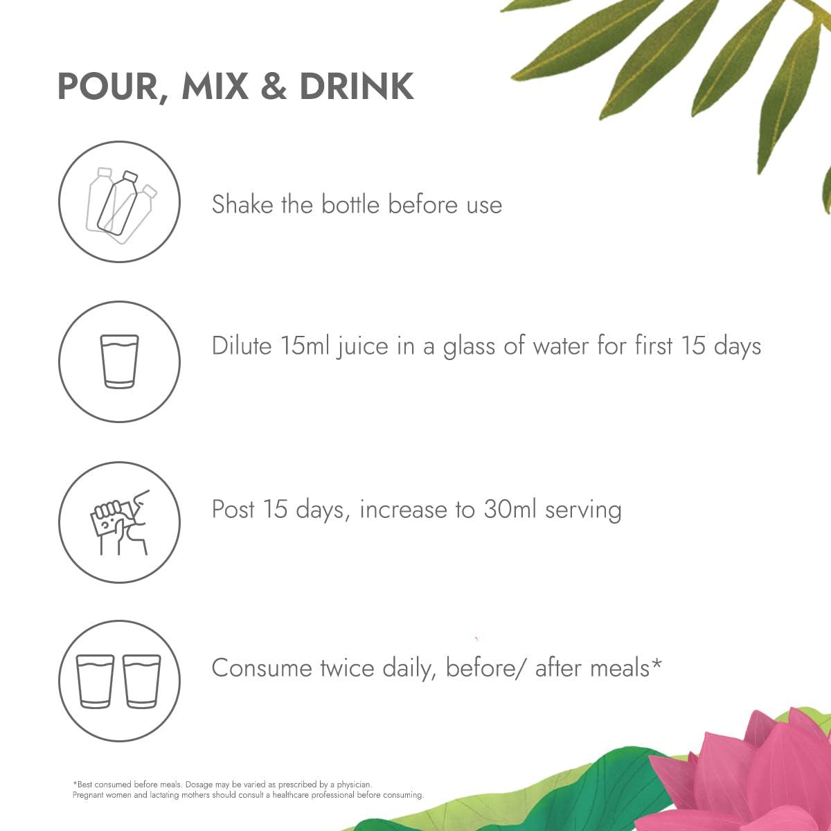 Kapiva Kapiva Hair Care Juice (2L) | For Hair Growth & Hair Fall Control | 100% Ayurvedic Hair Care with Amla, Noni, Bhringraj and Ashwagandha - Super Saver Pack of 2