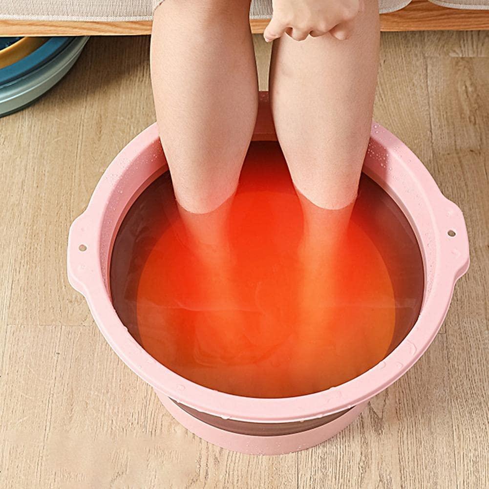 Yagzon YAGZON Multi-purpse Portable Collapsible Folding Tub, With Hanging Hole & Save Storage Space, Foot Soak Bath Tub Heat Countermeasure Foot Warmer For Home Foot Spa Pedicure