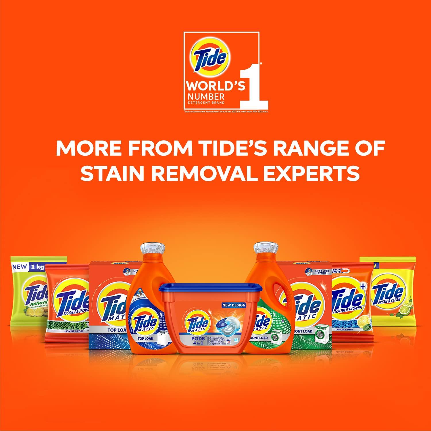 Tide Tide Plus Extra Power Detergent Washing Powder - 4 Kg (Jasmine And Rose), Pack of 1