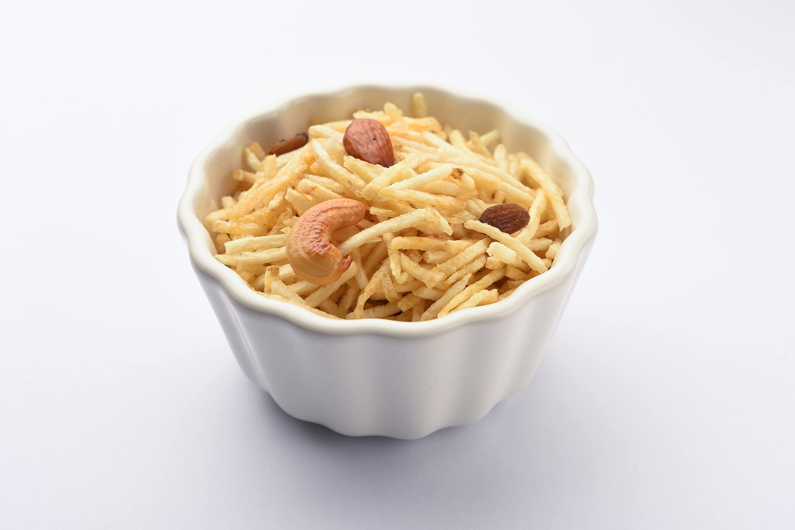 OKHLI MUSAL BRAND Farali Chiwda/Upwas, Vrat, Fast Mixture Namkeen/Aloo Lachha Mungfali Sabudana Mix/Farali/Falhari Potato Mixture PHALHARI CHIWDA Farsan with Goodness Of Black Pepper-900g*4Pack