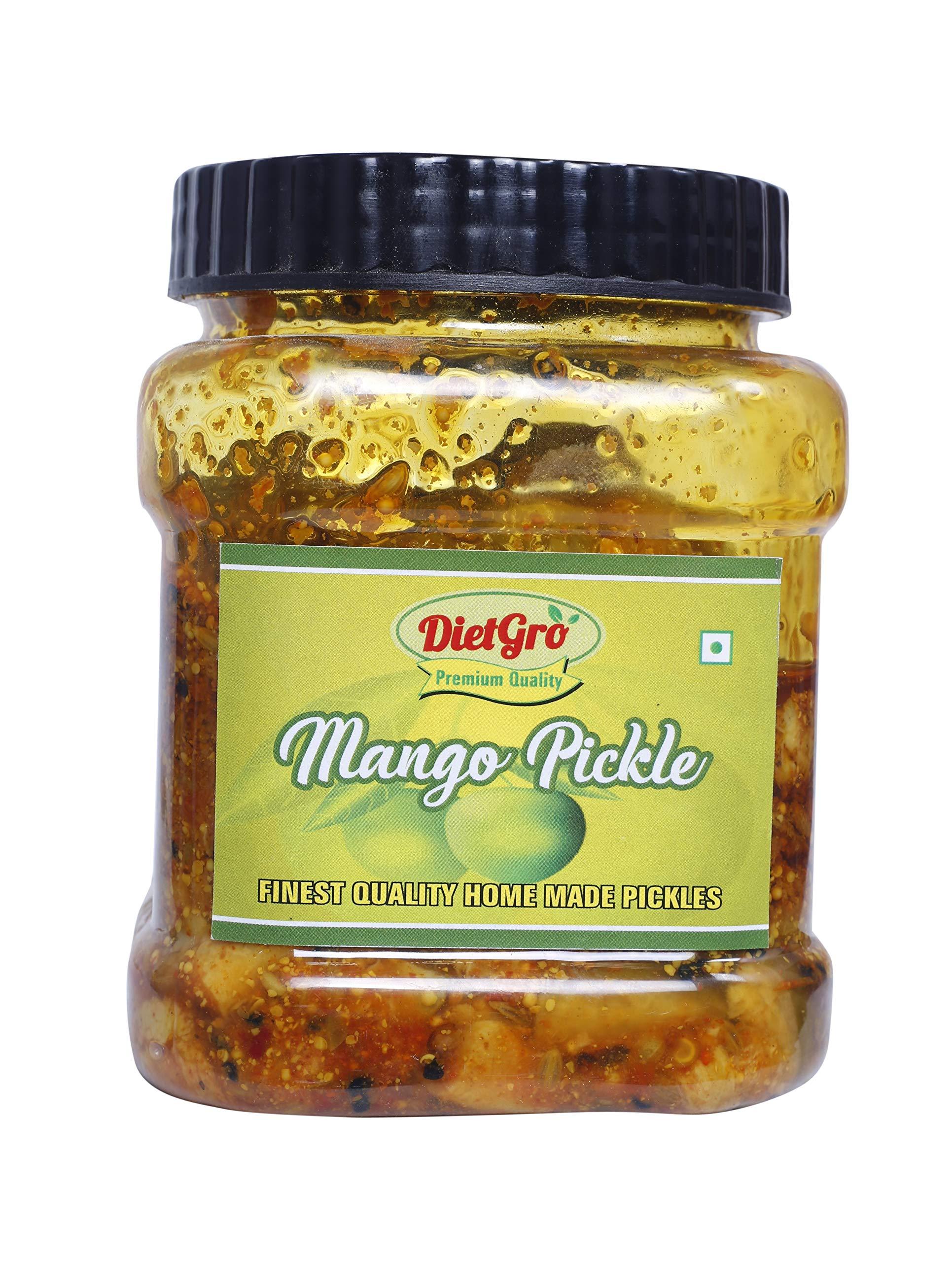 DietGro DietGro Naturally Organic Home Made Mango & Mix Pickle Without Added Colour, 400 Gram Each (Pack of 2)