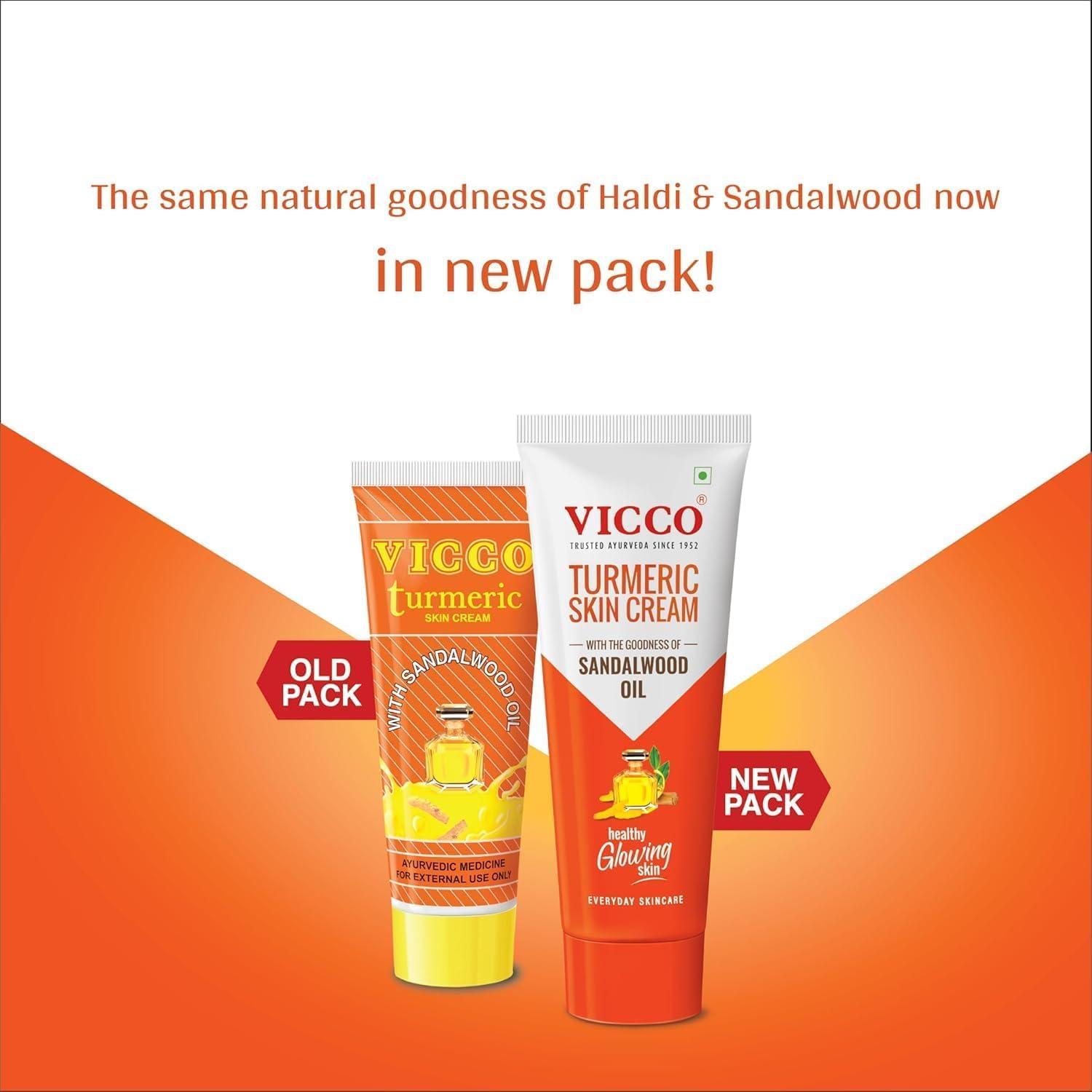 VICCO Vicco Pack of Turmeric Skin Cream-70 g + Vicco Shaving Cream-S-70 g