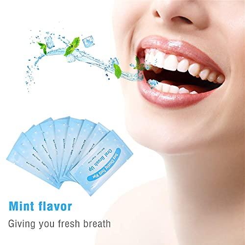 ubersweet Ubersweet® Imported Baugger 50pcs TEE-TH Wipes Oral Brush Ups Deep Cleansing Finger Tooth Wipes Fresh Breath Mint Flavor TEE-TH Whitening Strips Oral Care_182685