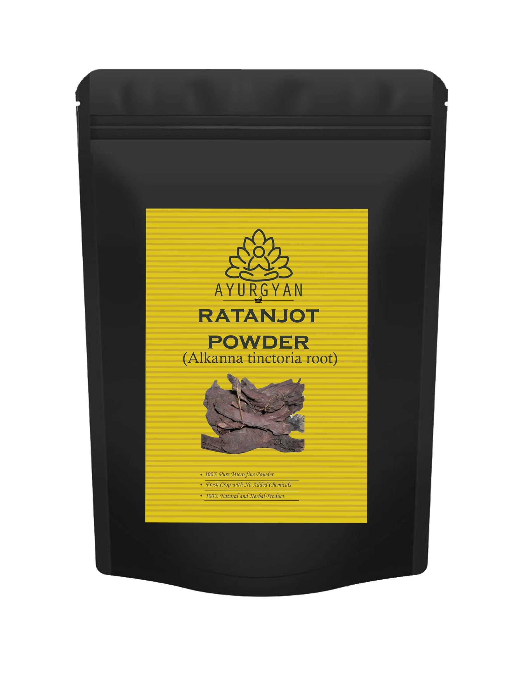 Ayurgyan Ayurgyan 100% Natural Ratanjot Root Powder- Onosma echioides - Alkanna Tinctoria - Alkanet Root (250g Pack of 1)