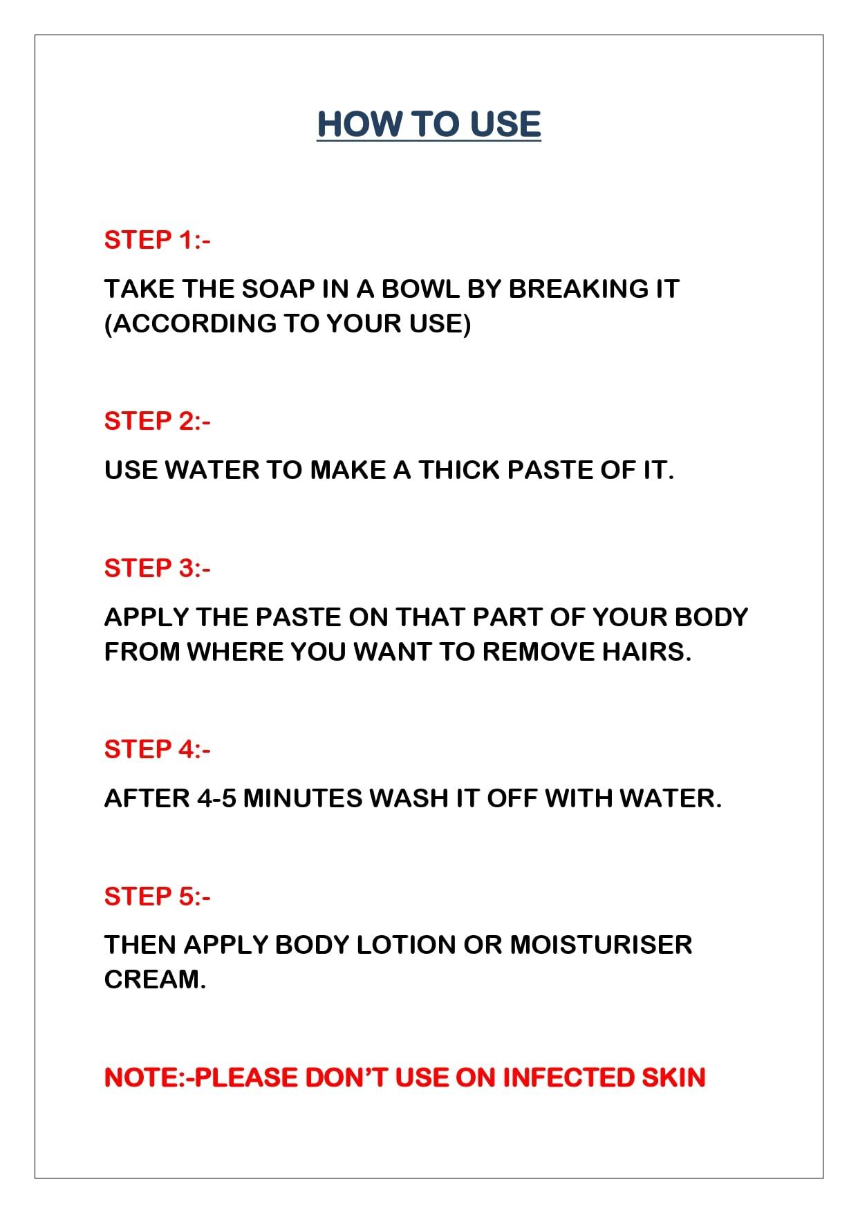 Generic Neet Hair Removal Soap For Men & Women | Baal Saaf Karne Ka Sabun | Pack of 21 Soap