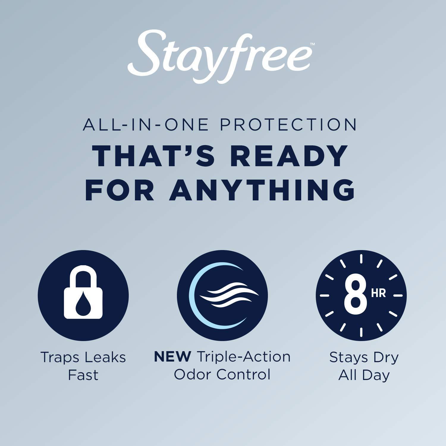Stayfree Stayfree Maxi Pads For Women, Super - 48 Count