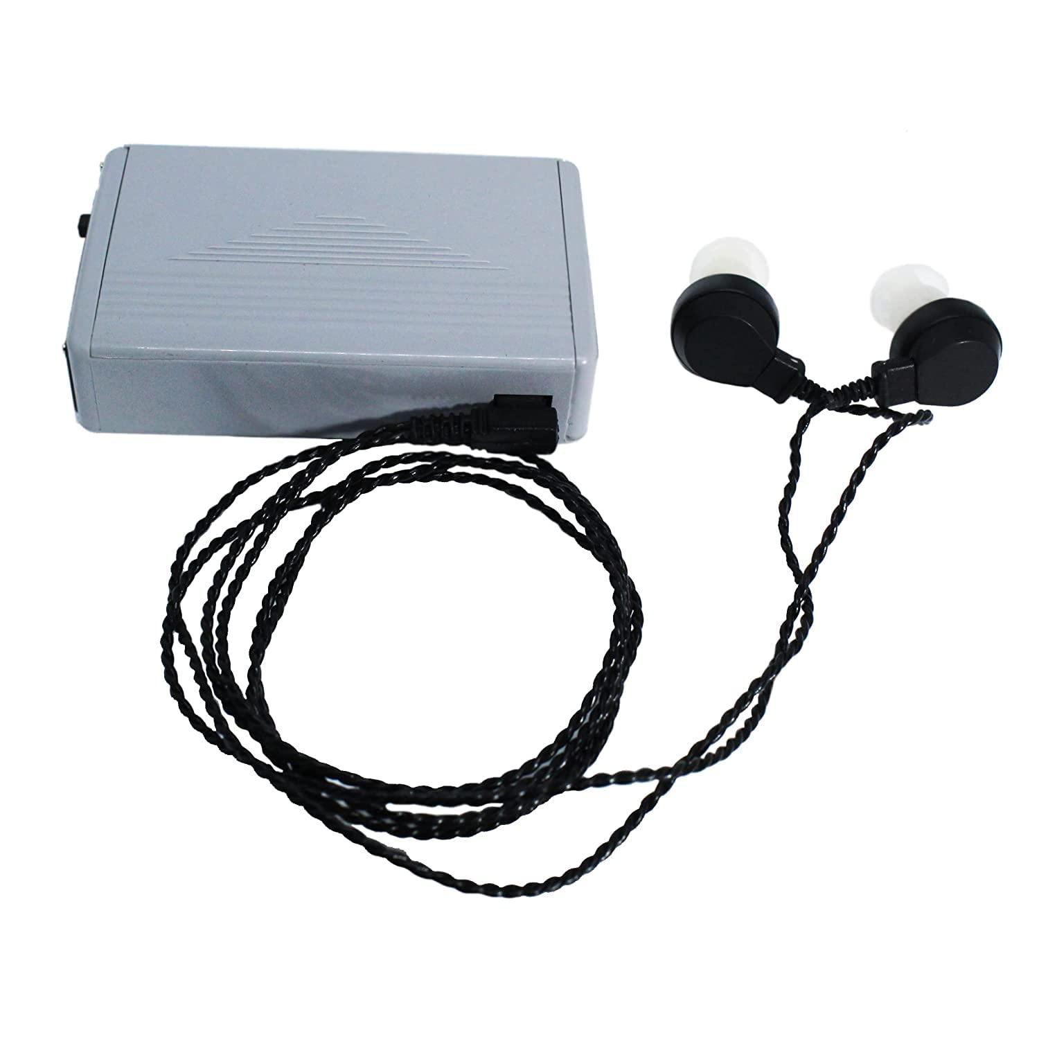 Aika Aika PowerPlus Both Ear Hearing Aid Pocket Model Machine for upto 50% Hearing Loss People with Good Sound Quality (With 3 Month Warranty and Free Special Power Kit Worth 499/-)