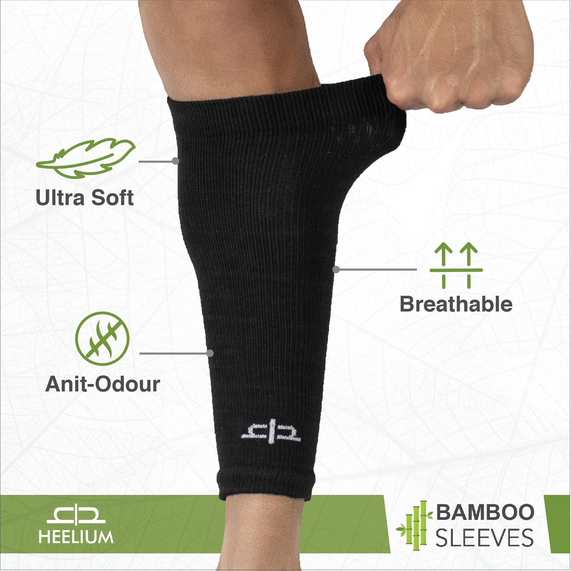 HEELIUM HEELIUM Bamboo Compression Socks & Sleeves For Men & Women | Odour Free & Superior Grip | Running, Cycling, Boosts Blood Circulation & Recovery