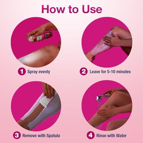 Veet Veet Spray On Hair Remover Cream For Women, Sensitive Formula, 5.10 Ounce