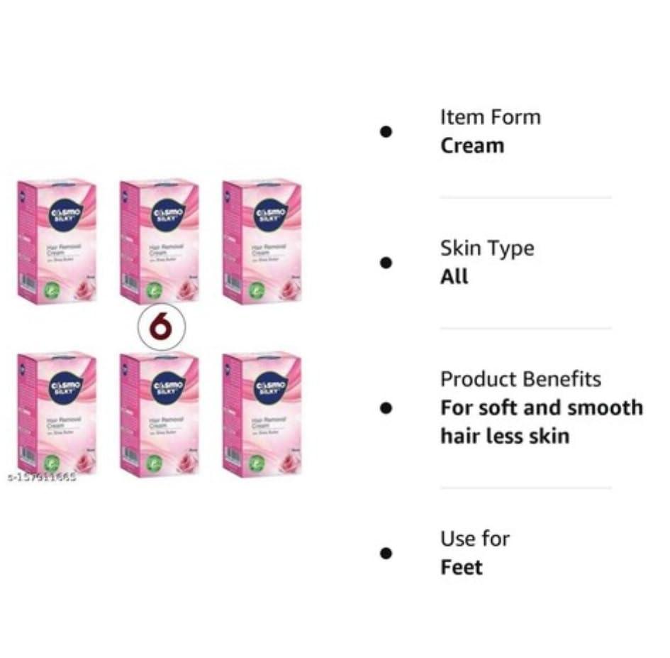 Generic Cosmo Silky Hair Removal Cream For Women(40 G)-Pack Of 06